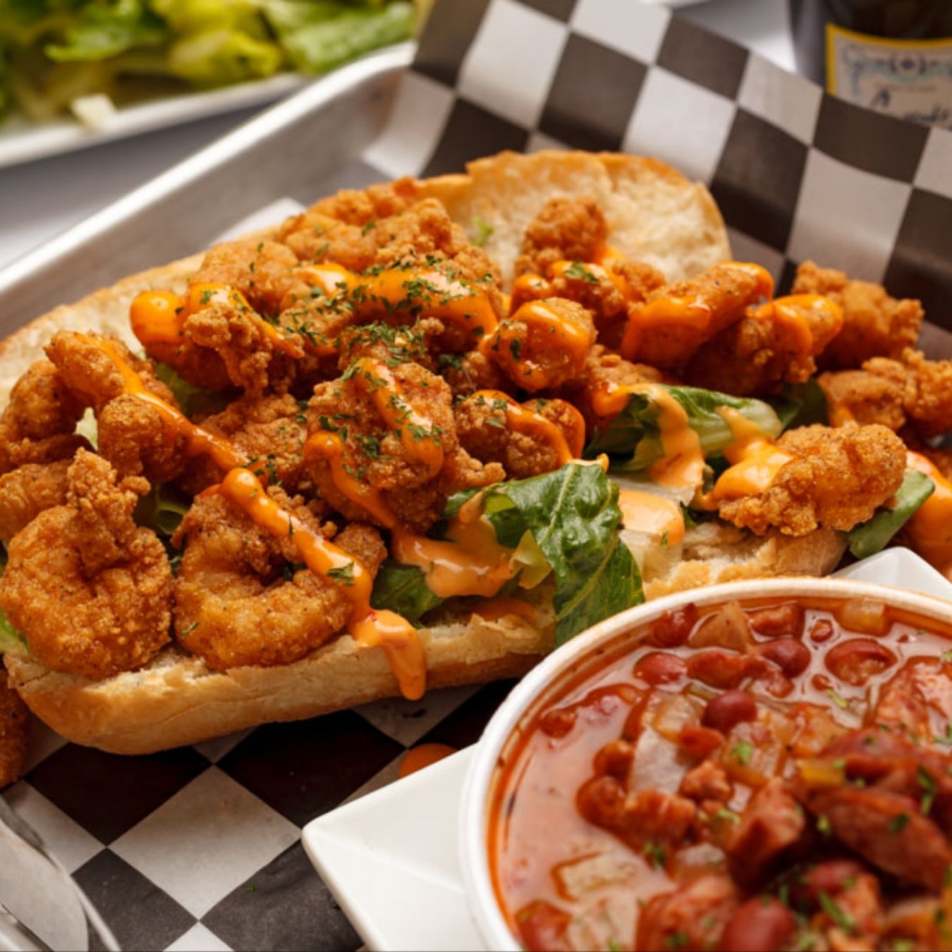 Shrimp Po boy The Seafood Bistro